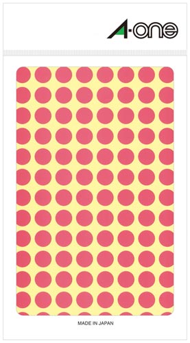 カラーラベル　丸型　９ｍｍ径　桃画像