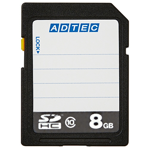 SDHCﾒﾓﾘｶｰﾄﾞ 8GB Class10 ｲﾝﾃﾞｯｸｽﾀｲﾌﾟ AD-SDTH8G/10R 1枚画像