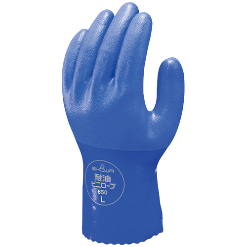 No.650 耐油ﾋﾞﾆﾛｰﾌﾞ M ﾌﾞﾙｰ 1双画像