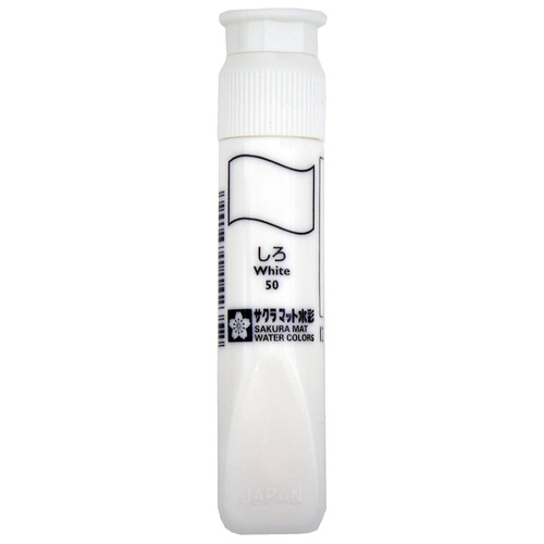 ﾏｯﾄ水彩単色 しろ 12mL ﾎﾟﾘﾁｭｰﾌﾞ入り 1ｾｯﾄ(5本)画像