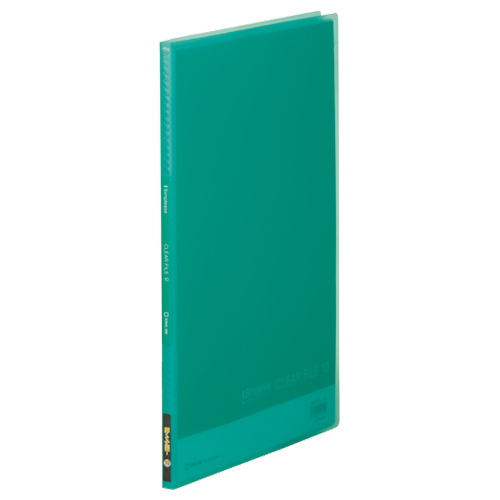 ｼﾝﾌﾟﾘｰｽﾞ ｸﾘｱｰﾌｧｲﾙ(透明) A4ﾀﾃ 10ﾎﾟｹｯﾄ 背幅10mm 緑 1ｾｯﾄ(10冊)画像