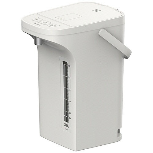 電気ポット(電動給湯式) 早沸きタイプ 3.0L アッシュホワイト 1台画像
