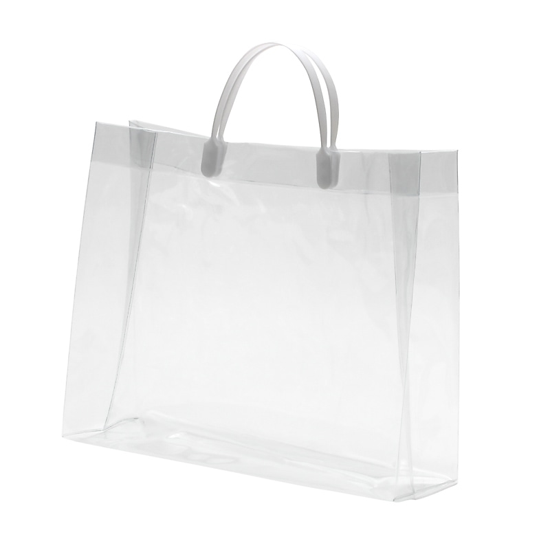 透明バッグ　ハッピータック付　Ｌ画像