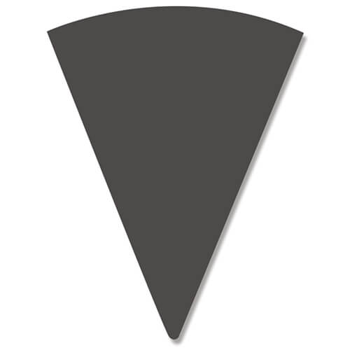 HEIKO ワッフルコーンスリーブ 無地 ブラック 100枚画像