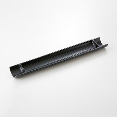 竹かご 半割盛器(黒) 萬洋画像