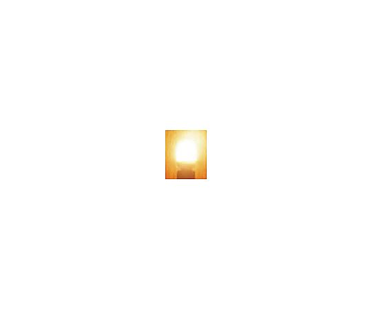 0.9W/ E12 ナツメ球(LED) 光沢のある透明な球体のLEDランプが上から見える状態