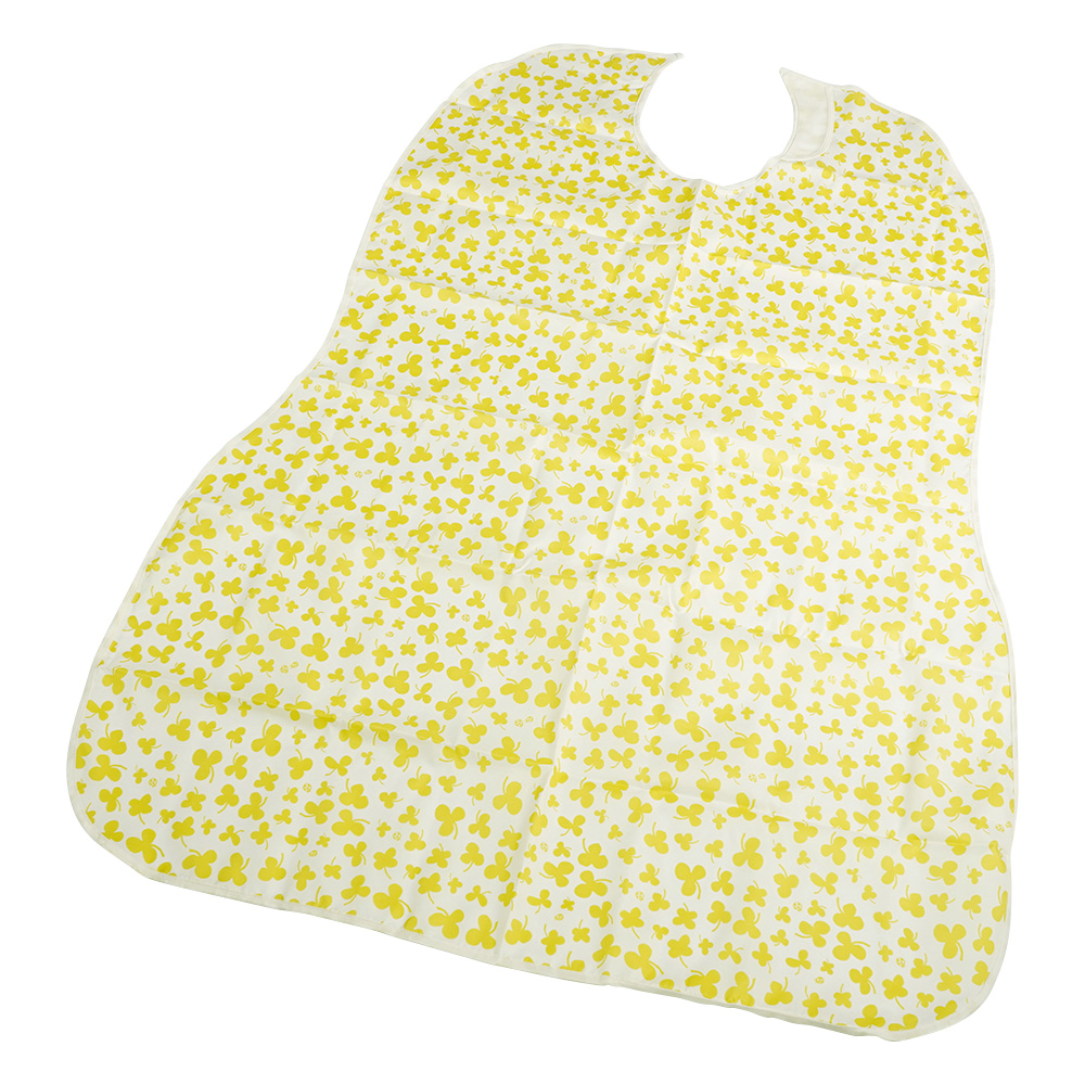 長持ちする大きなお食事エプロン（クリーム）画像