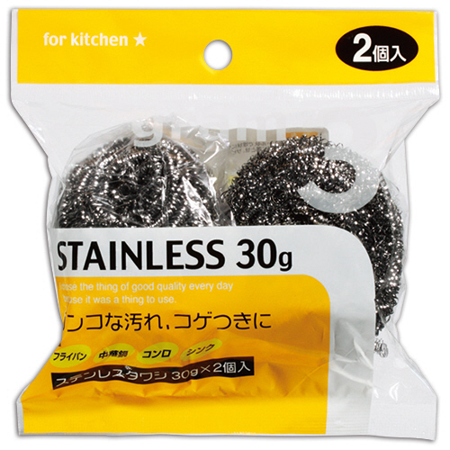 ステンレスたわし　30g　1パック(2個)画像