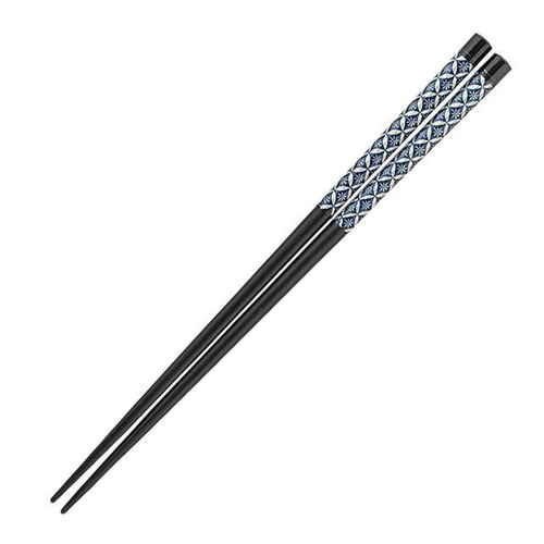 箸 23cm 八角 剣菱木製 黒画像