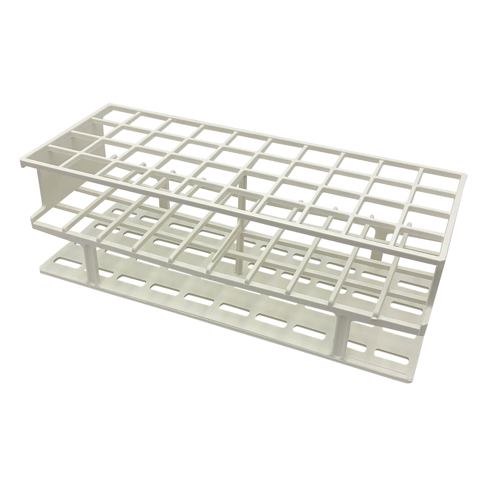 アンワイヤー試験管立　φ20mm×40本　ホワイト画像