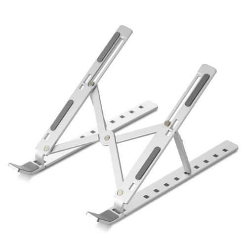 ノートパソコンスタンド　９段階　アルミ　シルバー