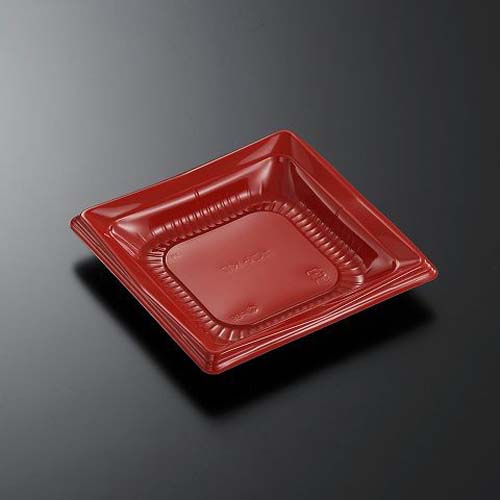 中央化学 どんぶり容器 CT かこみ K17 朱-BK 本体L1画像