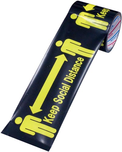 ソーシャルディスタンス標示テープ画像