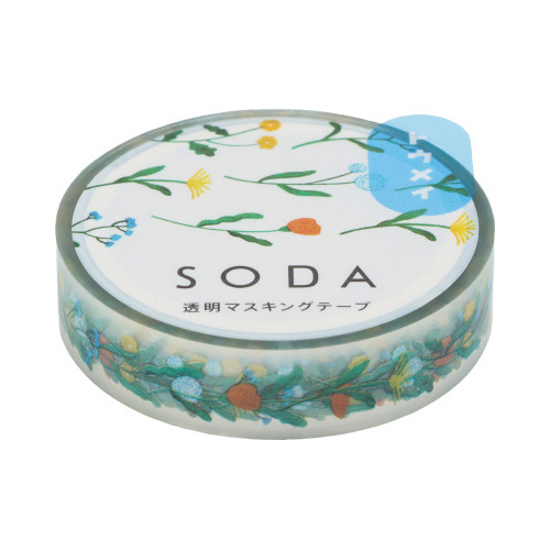 ソ－ダ　透明マステ（オハナ）Ｘ３画像