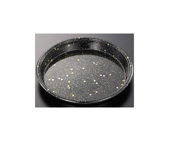 寿司容器 HS丸桶 50 黒金箔-BK 身 100枚画像