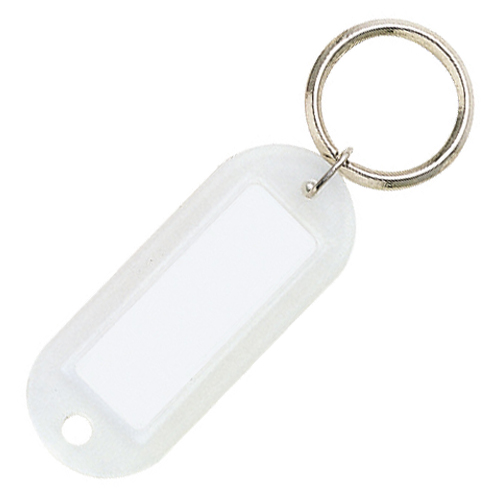 ｷｰﾎﾙﾀﾞｰ型名札 両面表示用･大 白 1ﾊﾟｯｸ(10個)画像