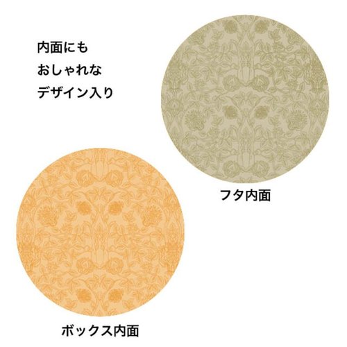 ギフト箱 ヴィンテージファブリック六角二段貼箱 ルネ-M(4個) ヘッズ 赤いヴィンテージファブリックで覆われた六角形の二段重ねの箱が並んでいる様子