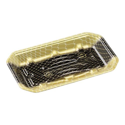 鮮魚トレー 豊漁25-15(27)A エコ網金黒 エフピコ [ケース販売]