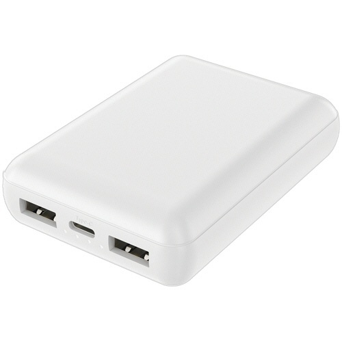 モバイルバッテリー(PP袋) 10000mAh ホワイト 1個