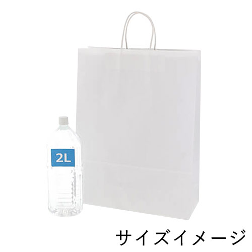 ギフト用や持ち帰りに！同シリーズ最大丈の大型で、軽量タイプの手提げ紙袋