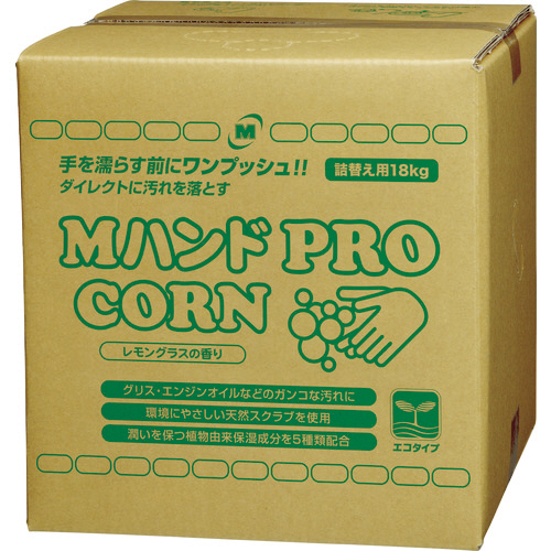 ﾊﾝﾄﾞｸﾘｰﾅｰ Mﾊﾝﾄﾞ PRO/CORN 18kg 詰替え用BIB容器 1個画像