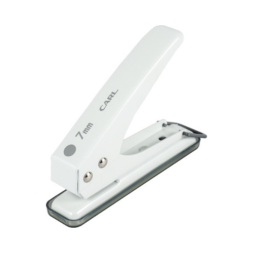 １穴パンチ　穴径７ｍｍ　ホワイト画像