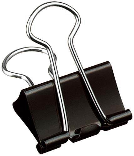 ダブルクリップ＜Ｓｃｅｌ－ｂｏ＞黒　中