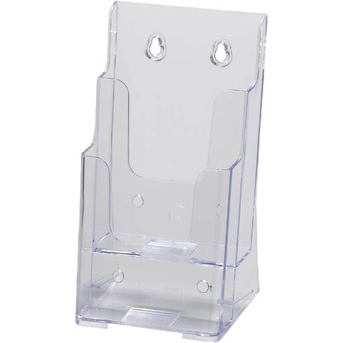 カタログスタンド　Ａ４三つ折り　２段　クリア１０個画像