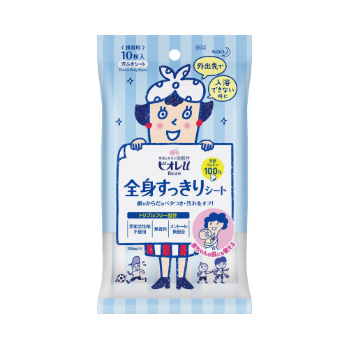 ビオレｕ　全身すっきりシート　携帯用　１０枚入画像