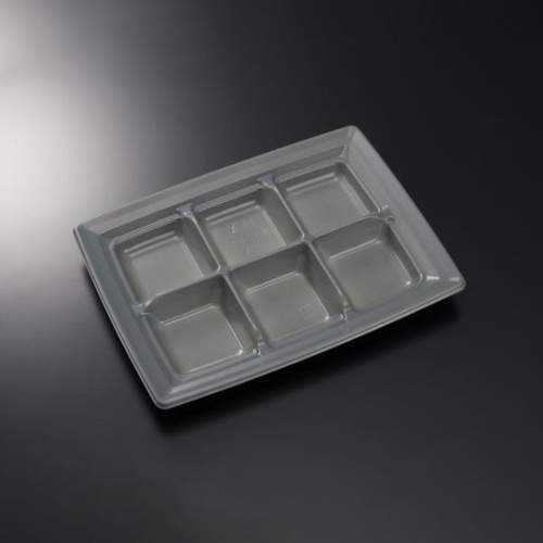 中央化学 軽食容器 CT 沙楽 KS24-18-A NGR-BK 本体画像