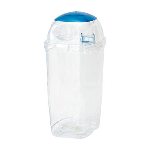 透明ｴｺﾀﾞｽﾀｰ(本体･ﾌﾀｾｯﾄ) #60 ﾋﾞﾝ用 ﾌﾞﾙｰ 1個画像