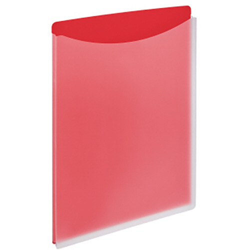 ﾎﾙﾀﾞｰﾌｧｲﾙ(ﾋﾞｼﾞｶﾙ) A4ﾀﾃ 325×225mm ﾚｯﾄﾞ 1冊画像