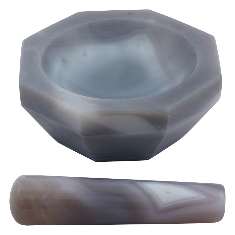 メノー乳鉢（浅型）φ85×φ105×25mm 乳棒付き画像