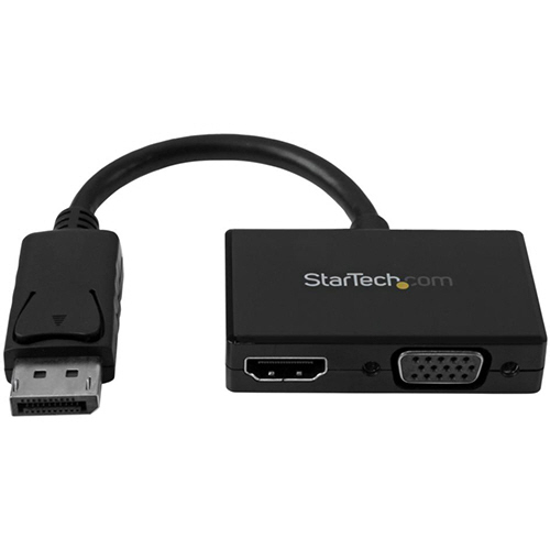 DisplayPort-HDMI/VGA変換ｱﾀﾞﾌﾟﾀ ﾂｰｲﾝﾜﾝ(2-in-1) ﾄﾗﾍﾞﾙAVｱﾀﾞﾌﾟﾀ 1個