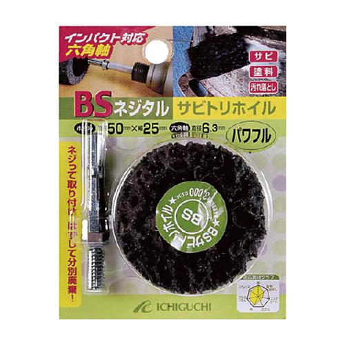 BS ﾈｼﾞﾀﾙｻﾋﾞﾄﾘﾎｲﾙ(六角軸) 30×25/6.3 ﾊﾟﾜﾌﾙ 1個画像