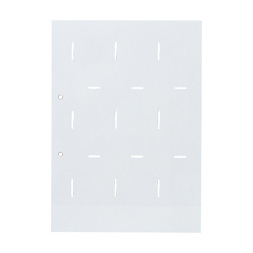 名刺ﾎﾙﾀﾞｰ台紙 A4ﾀﾃ 2穴 両面18ﾎﾟｹｯﾄ ﾀﾃ入れ ｸﾞﾚｰ 1ｾｯﾄ(50枚:10枚x5ﾊﾟｯｸ)画像