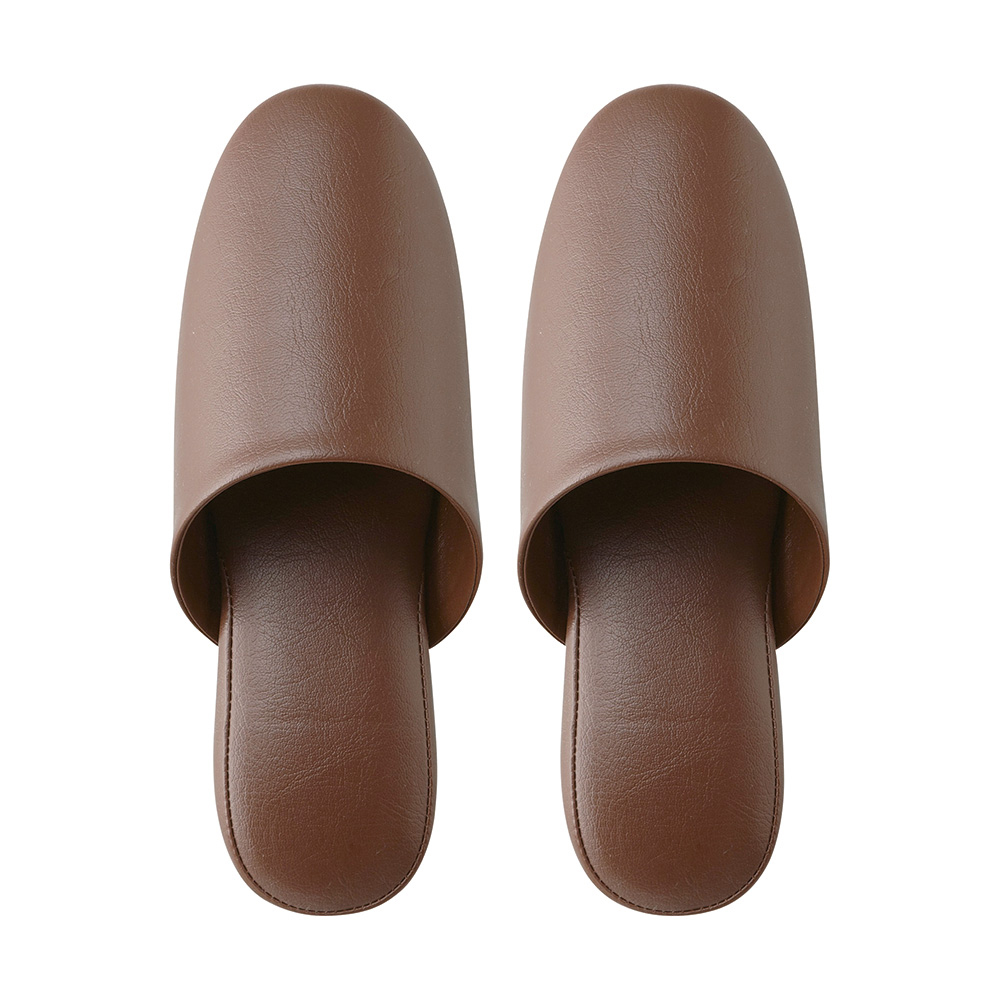 抗菌多機能ビニールスリッパ（かぶり）23～26cm ブラウン画像