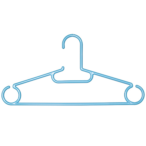 ﾘﾋﾞﾄﾞﾊﾝｶﾞｰ ﾌｧﾐﾘｰ5P 41cm ﾊﾟｰﾙﾌﾞﾙｰ 1ｾｯﾄ(5本)