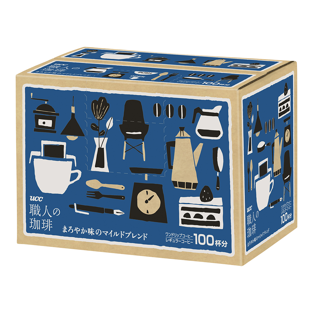 職人の珈琲ドリップ まろやか味のマイルドB100P 1箱（100袋入）画像
