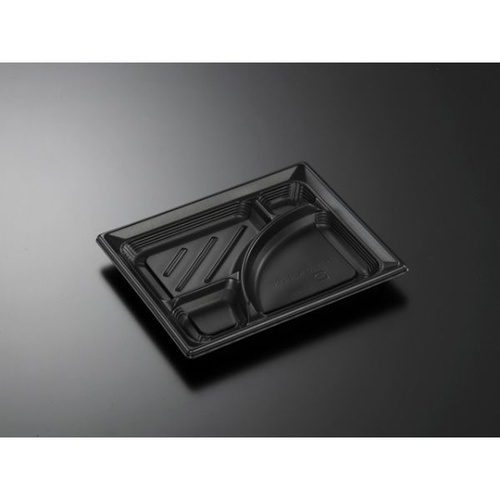 中央化学 弁当容器 CT みちる K24-20C BK 本体画像