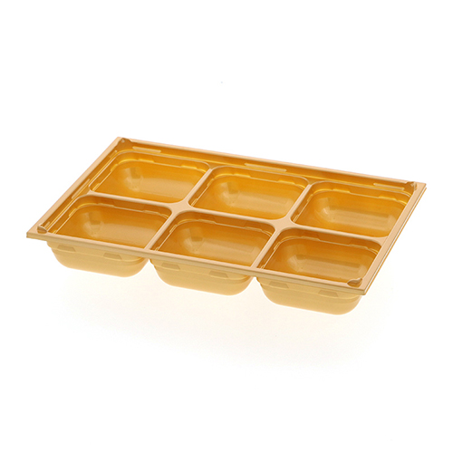 アクタ 弁当容器 ワン折重(ソコ) 81×55 SP-6 金 25枚画像