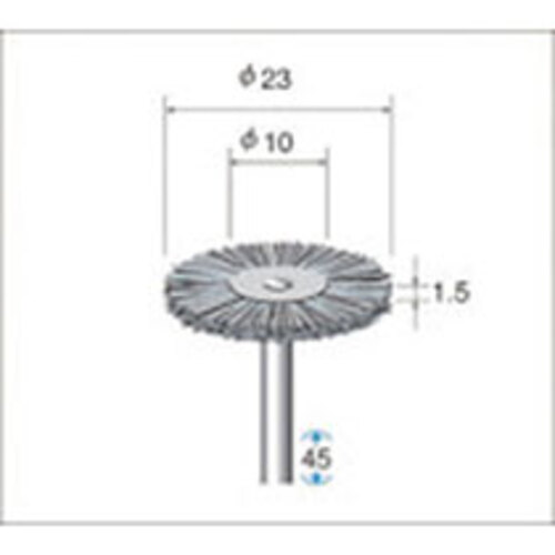 ﾀﾞｲﾔ入ﾅｲﾛﾝﾌﾞﾗｼ 1本画像