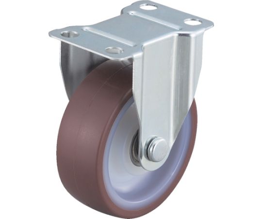 エアーキャスター（固定車） 100mm ウレタン車