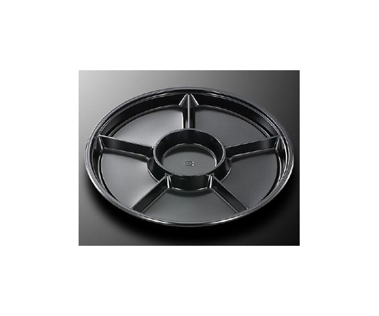 オードブル容器 HSPD 丸38-6 BK 身 120枚画像