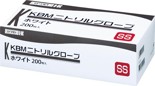 ニトリルグローブ　ホワイト　ＳＳ　１箱（２００枚）画像
