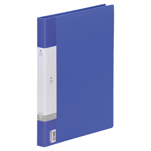 ﾘｸｴｽﾄ 名刺帳(ﾎﾟｹｯﾄ交換ﾀｲﾌﾟ) A4ﾀﾃ 30穴 300ｶｰﾄﾞ ﾖｺ入れ 青 1冊画像