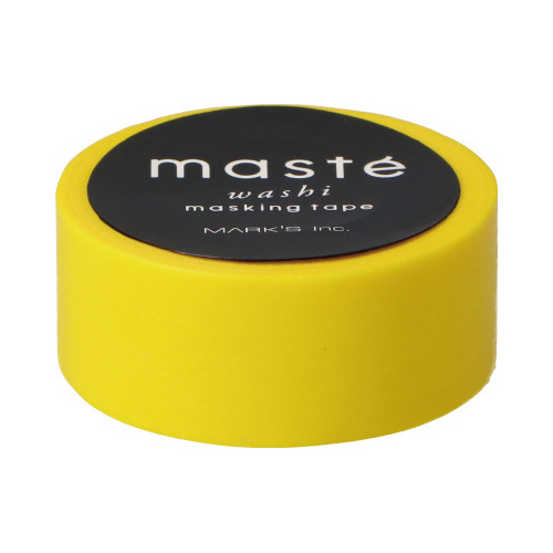マスキングテープ無地イエロー画像