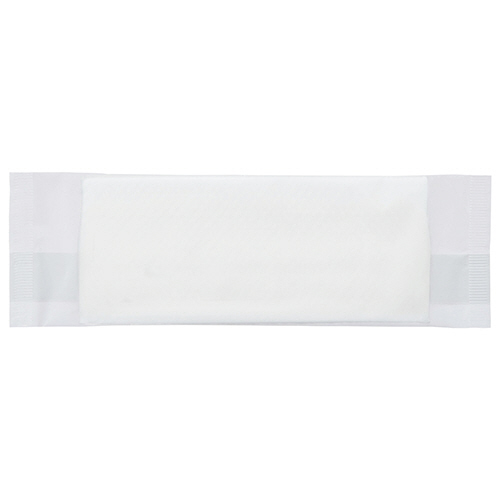 紙ｴﾝﾎﾞｽおしぼり 白 平型 1ｾｯﾄ(100枚:50枚×2ﾊﾟｯｸ)