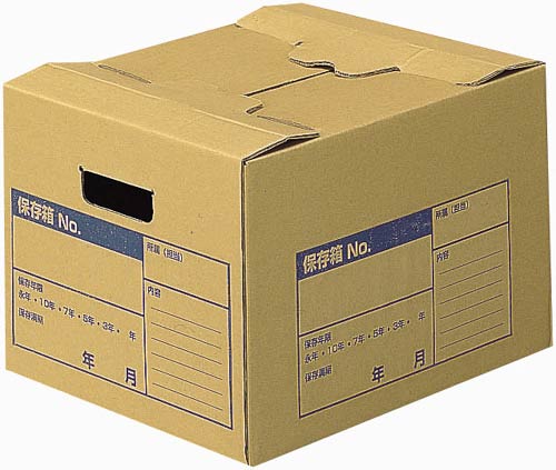 文書保存箱　Ａ４ファイル用　フタ差し込み式　１０個画像