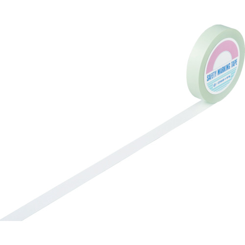 ｶﾞｰﾄﾞﾃｰﾌﾟ(ﾗｲﾝﾃｰﾌﾟ) 白 25mm幅×100m 屋内用 1巻画像